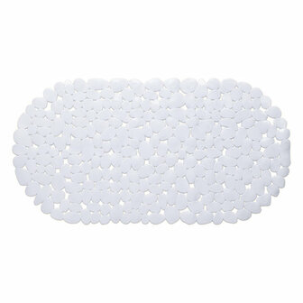 Antislip badmat wit 68x35cm