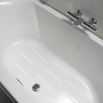Voordeelpak: Antislip stickers langwerpig transparant (12stuks)