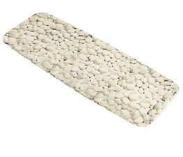 Antislip badmat stenen beige 36x92 cm