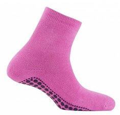 Antislip sokken huissokken donker-roze