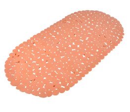 Antislip badmat zalmroze 69x36cm
