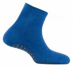 Antislip sokken huissokken kobalt blauw