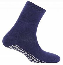 Antislip sokken marine blauw maat 47-50