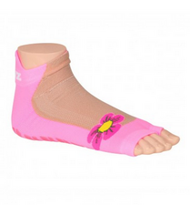 Antislip zwemsokken Sweakers roze flower maat 27-30