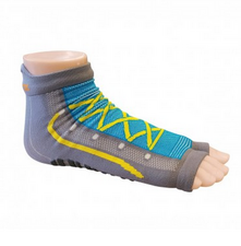 Antislip zwemsokken Sweakers grijs/blauw maat 27-30