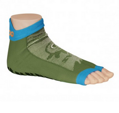 Antislip zwemsokken Sweakers khaki/groen maat 27-30