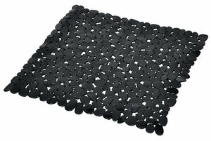 Antislip douchemat zwart 53x53cm