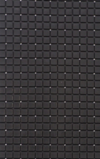 Antislip badmat zwart 69x39 cm