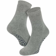 Antislip sokken lichtgrijs maat 43-46