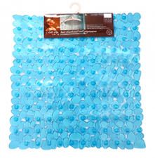 Antislipmat douche blauw 52x54 cm